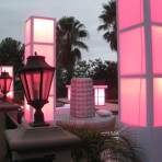 Light Up Columns, Pink