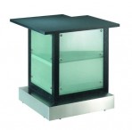 Frosted Glass Bar, 3′ Corner
