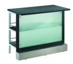 Frosted Glass Bar, 4′ Center