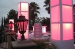 Light Up Columns, Pink