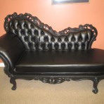 Baroque Chaise, Black
